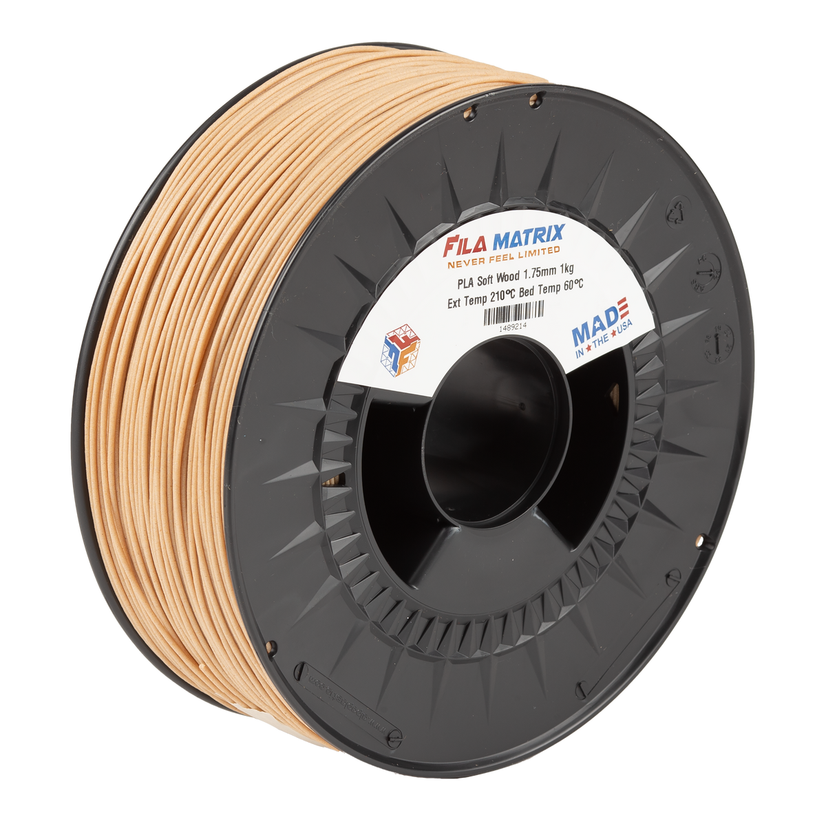 Wood-Filled PLA 3D Printer Filament