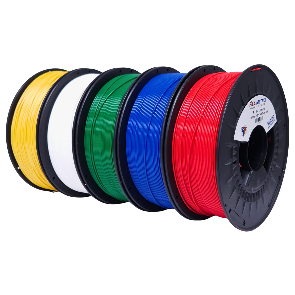 PLA Summer Soccer Colors - 5 Spool Filament Bundle (5kg)