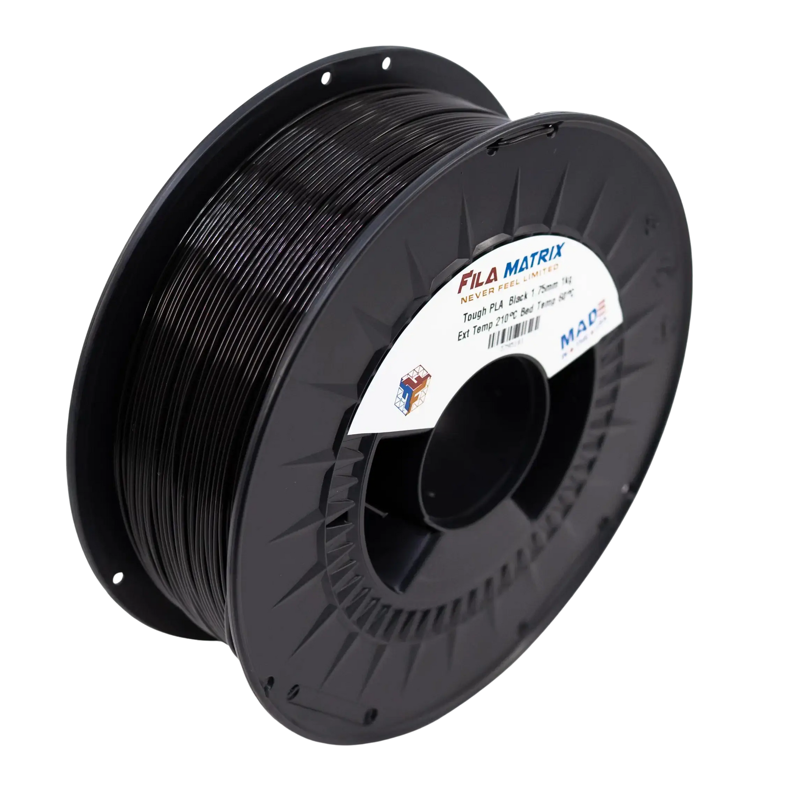 Tough PLA Black with level wind on AMS compatible spool