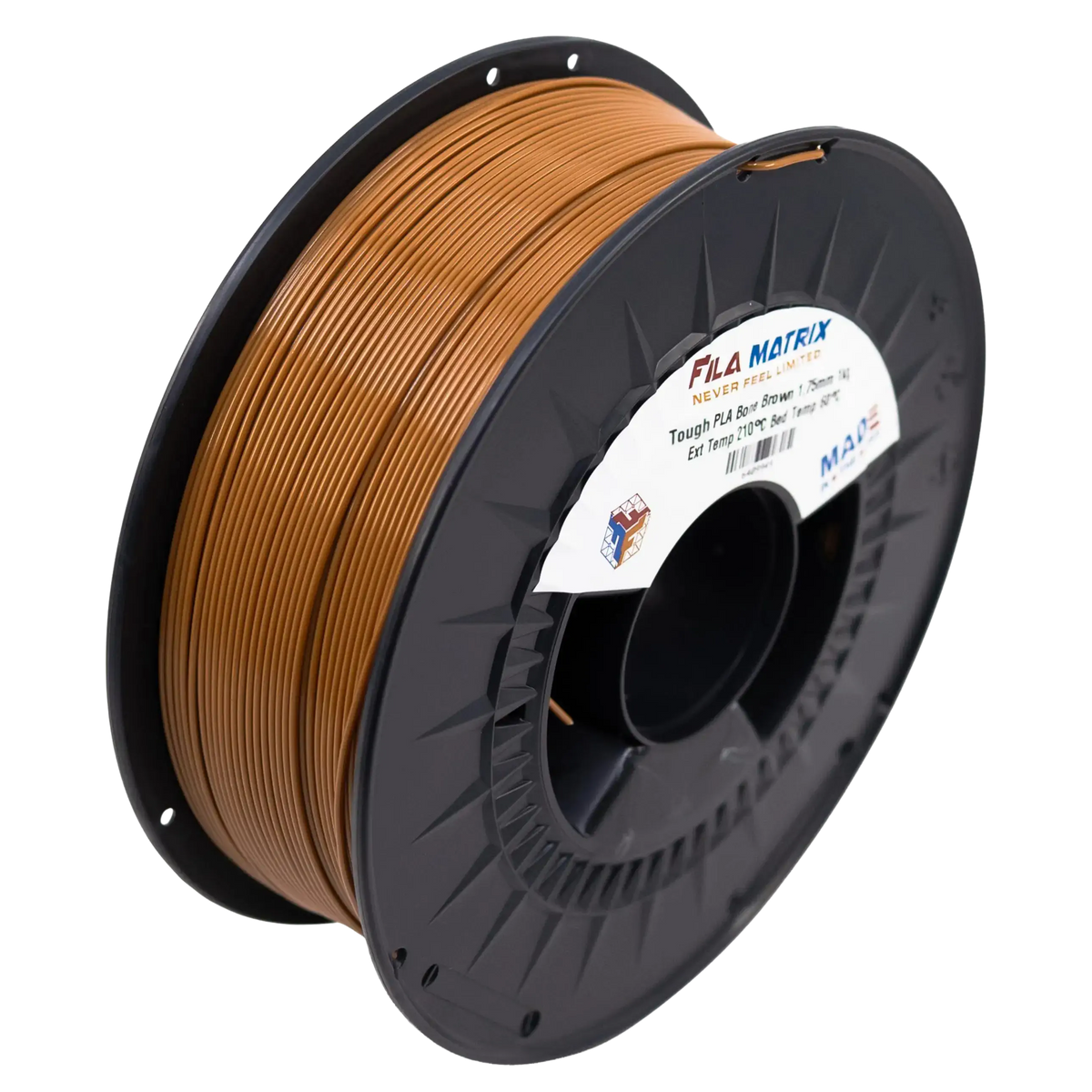 Tough PLA Bone Brown with level wind on AMS compatible spool