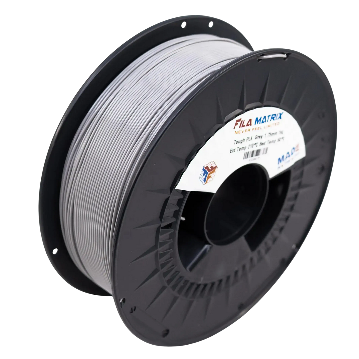 Tough PLA Gray with level wind on AMS compatible spool